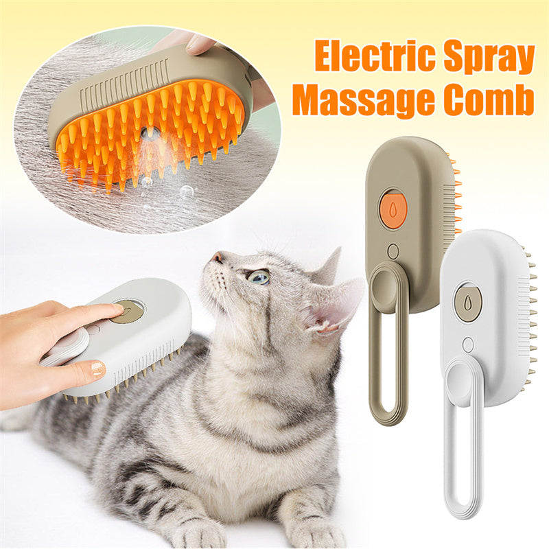 3 In 1 Electric Spray Cat Hair Brushe For Massage Pet Products